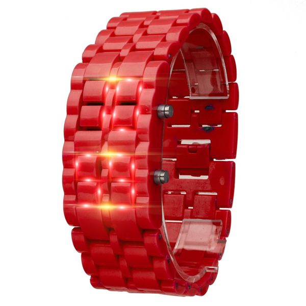 

2019 new fashion men digital watch iron samurai silicone bracelet lava watch led electronic watches hour men women reloj hombre, Slivery;brown