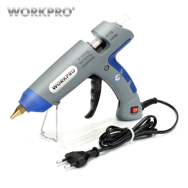

workpro 30w eu ved plug melt glue gun with 20pcs 11mm glue sticks thermo electric heat temperature tool