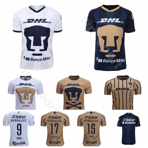 

MEXICO Club LIGA MX Club Universidad Nacional UNAM 8 BARRERA Jersey 19-20 Soccer 21 GONZALEZ 23 DIAZ 4 QUINTANA Football Shirt Kits S-XXL