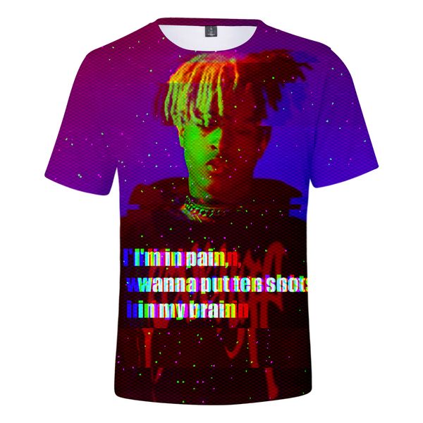 

19ss 3D Tshirts xxxtentacion Mens Women Teenager Clothing Tees Rapper Hiphop Casual Tees Short Sleeved Tops