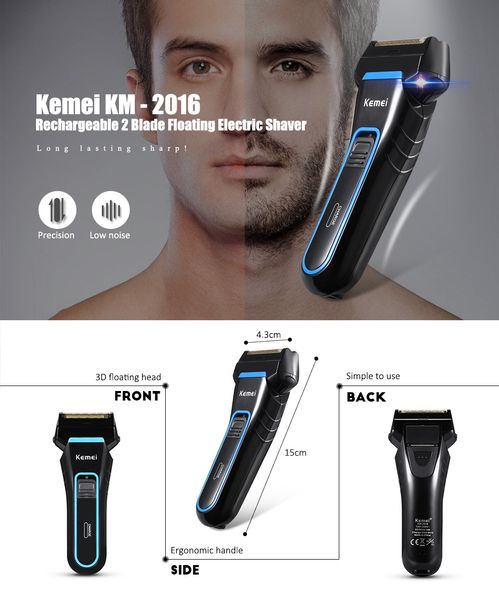 

новый стиль kemei km-2016 поршневые аккумуляторная бритва лучше все тело и лицо триммер bwkf ​​kklic
