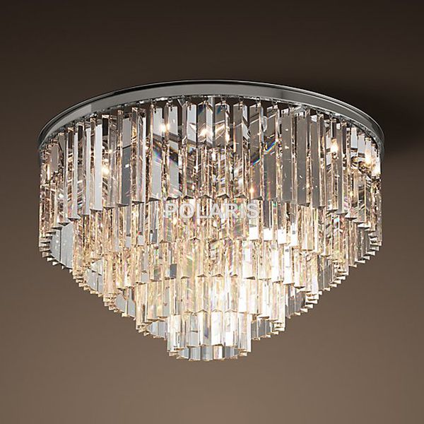 

современное vintage люстра кристалл flush потолочного свет для home hotel decoration