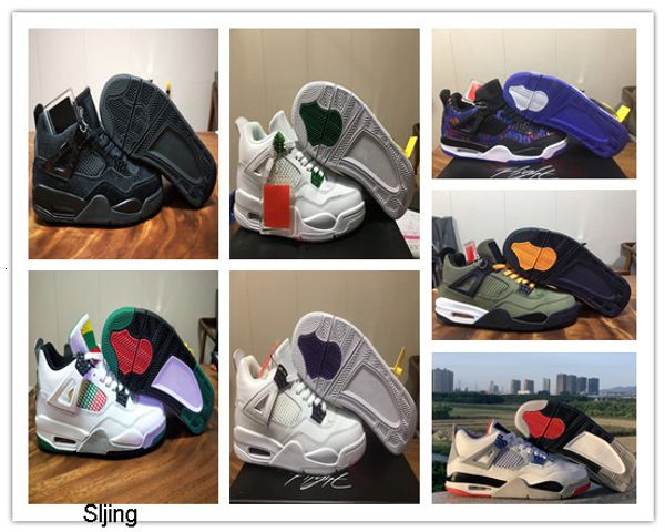 

wholesale with box 2019 new what the green black white iv 4s men basketball shoes outdoor trainers size 36-47