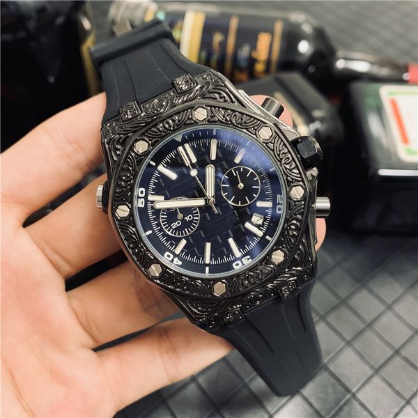 

Оптовая Мужская мода Роскошные часы с гравировкой из нержавеющей стали Royal Oak Offshor