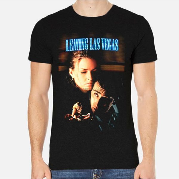 

leaving las vegas nicolas cage elisabeth shue t-shirt black clothing 6-a-394, White;black