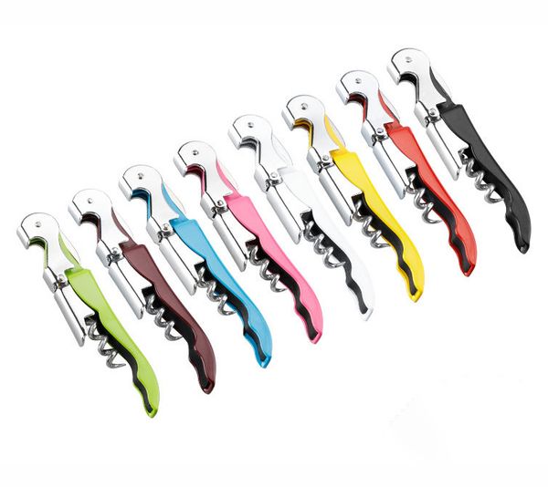 

seahorse style wine opener 8 colors stainless steel wine beer bottle opener corkscrew multifunction portable screw kitchen tools