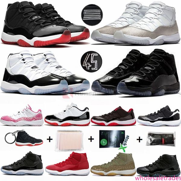 

high bred low 11 11s concord 45 gamma blue men basketball shoes heiress vast grey snakeskin man women sport sneakers with trainers