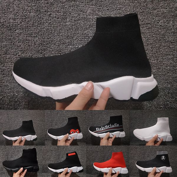 

Designer Luxury Speed Runner Mens Women Running Shoes Real quality Triple Black Flat Socks Boots Fashion Sports Sneakers Trainer Chaussures