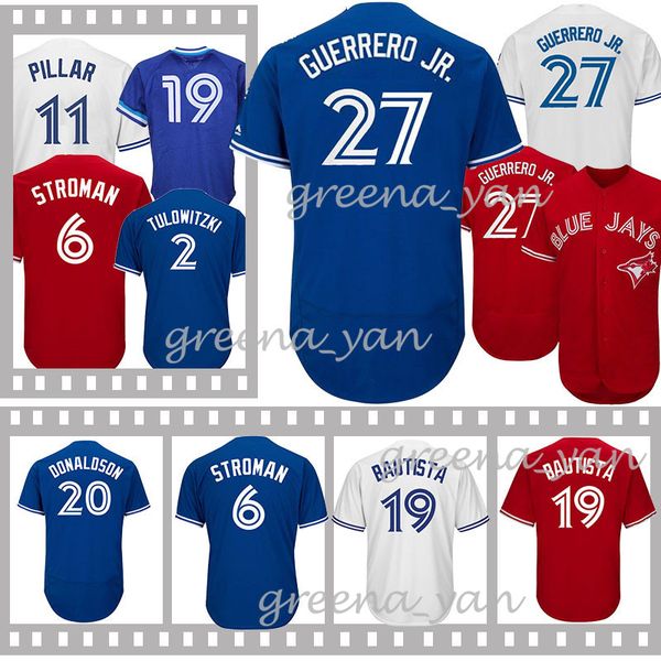 

27 vladimir guerrero jr jer ey toronto blue ba eball jay 19 jo e bauti ta 29 joe carter 6 marcu troman 2 troy jer ey 2019