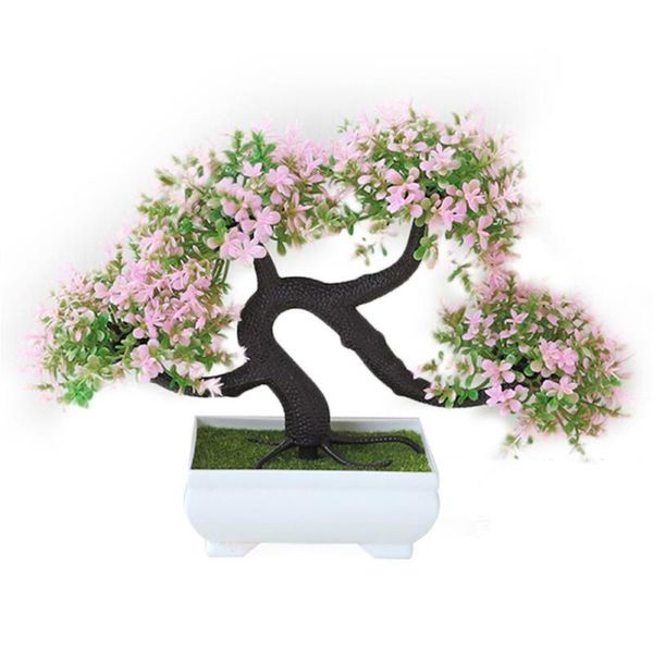 

artificial plastic planter tree bonsai plant home garden office decoration
