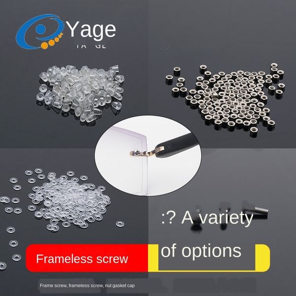 

small frame accessories accessory screw glasses screw glasses shop maintenance tools frameless nut cap gasket decorative nose holder, Silver
