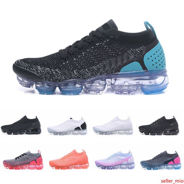 

2019 вязать moc 2 laceless 2.0 кроссовки тройной черный белый женщины мужские дизайнерские кроссовки тренеры sports des chaussures schuhe za