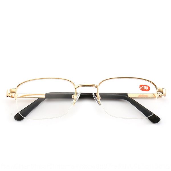 

finished half-frame myopia glasses metal ultra light myopia glasses good goods report, Silver
