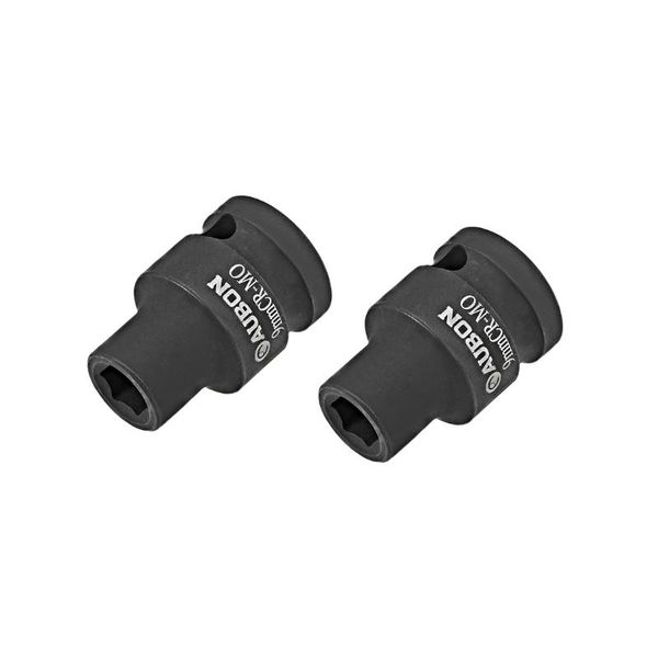 

uxcell 2 pcs 1/2-inch drive by 9mm shallow impact socket, cr-mo, 6-point, metric