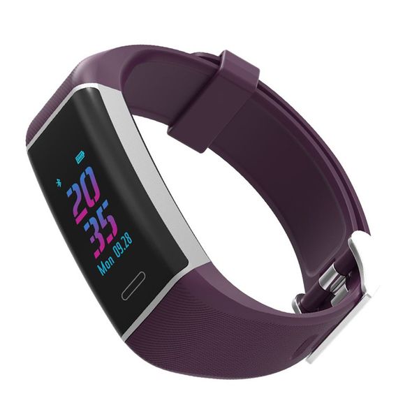 W7 GPS-Herzfrequenzmesser, intelligentes Armband, Fitness-Tracker, intelligente Uhr, wasserdicht, Farbbildschirm, intelligente Armbanduhr für iOS und Android