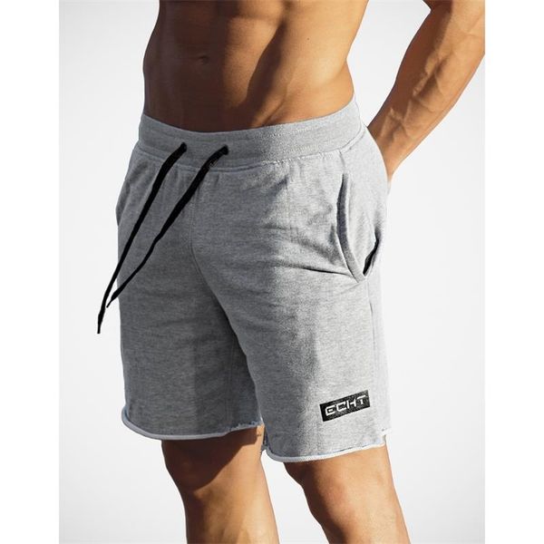 

new summer running shorts men quick dry breathable workout gym sport short pants soft cotton fitness jogging shorts, Black;blue