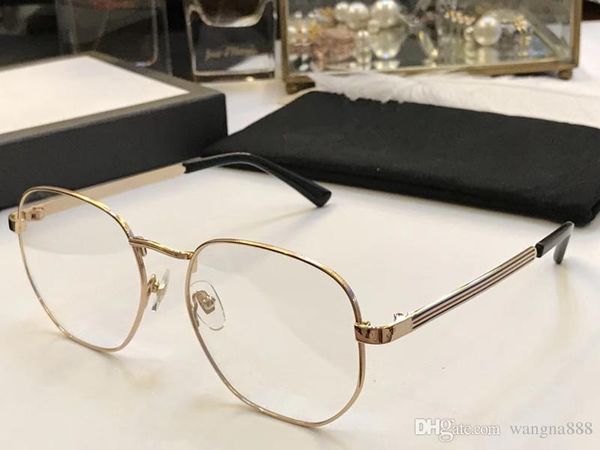 

2287 glasses luxury popular fashion men women designer square retro style full frame black gold silver come with case, White;black