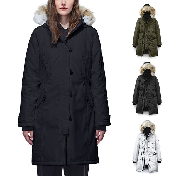 

2020 канада женщины гусь кенсингтон вниз parka пальто на улице тепло и ветрозащитной пуховик с капюшоном куртки бесплатная доставка dhl, Black