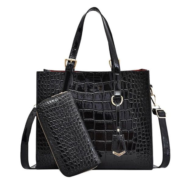 

crocodile pattern fashion women handbag buckle small tote bag ladies crossbody messenger bag luxury women bags designer sac