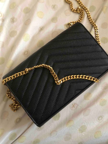 

designer handbags metal chain gold silver designer handbag genuine leather bag flip cover diagonal wave shoulder bags with box