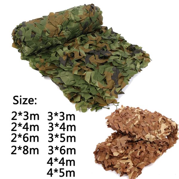 

camouflage nets army training tent shade outdoor camping hunting shelter hide netting car covers garden bar decoration
