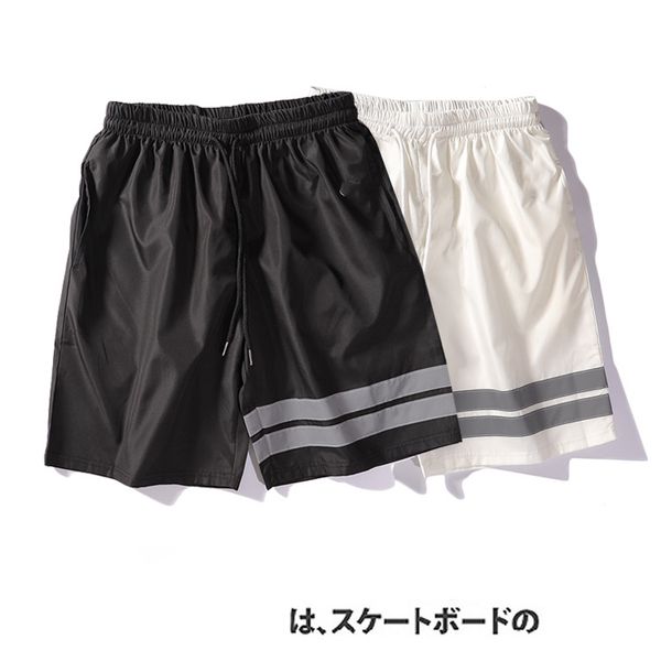 

2020 designer men's shorts summer casual sports shorts brand short pants with bule logo print fashion brand quick-drying shorts new, White;black