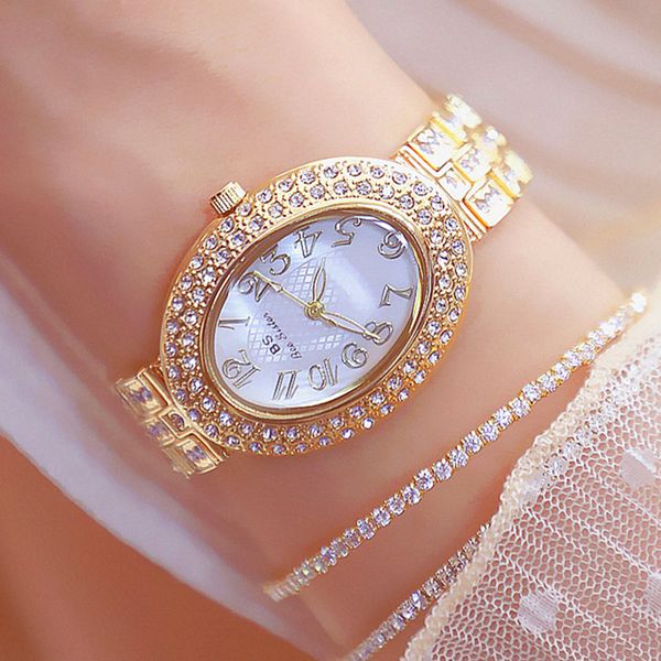 

relojes mujer ladies diamond bracelet watches women luxury fashion flamboyant dial little diamonds watch female clock wach lady, Slivery;brown