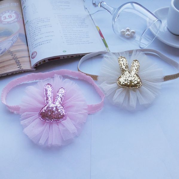 

boutique 10pcs fashion cute glitter headbands solid lace floral soft hairbands princesss easter hair accessories, Slivery;white