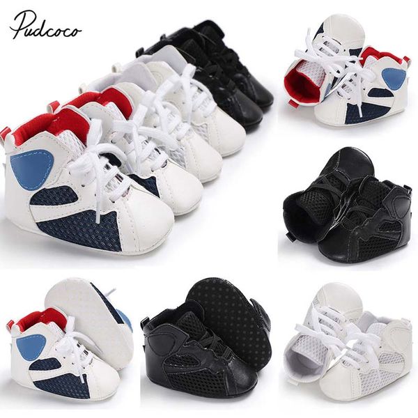 

pudcoco 2018 toddler baby boy girl first walkers pu leather soft sole crib shoes newborn sneakers anti-slip prewalkers