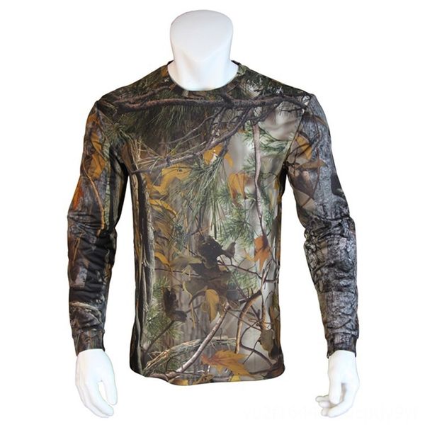 

outdoor camping travel uniform jungle hunting suit shooting long sleeve t-shirt outdoor camping travel uniform jungle camouflage hunting sui, Black
