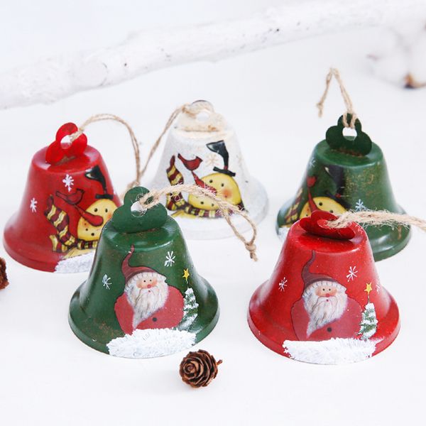 

2pcs christmas bell christmas tree hanging ornament creative decorations pendant party supplies