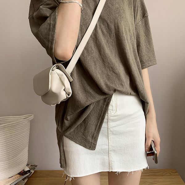 

2020 new solid color fashion small square bag casual female bag temperament white belt ladies shoulder