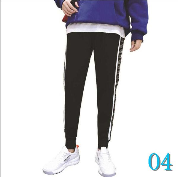 

new fashion mens pants spring autumn high street sports pants casual designer trousers for mens capris pant 2 styles available size m-4xlo4, Black