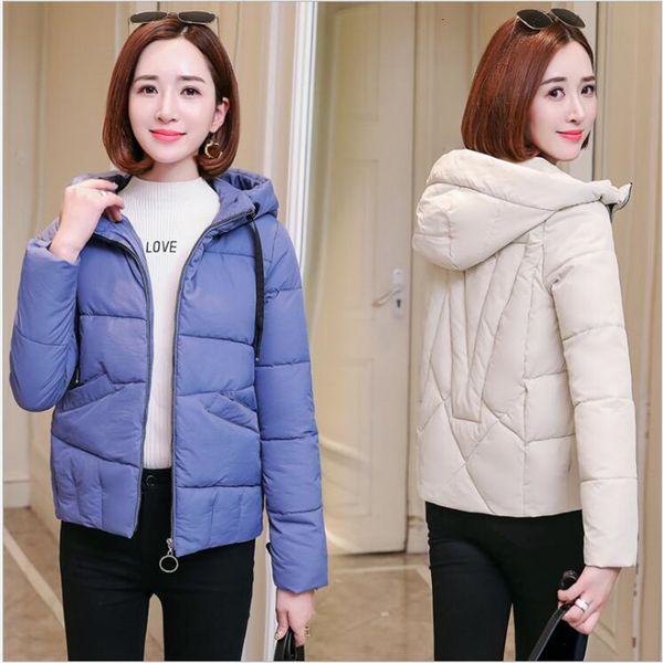 

winter women plus size womens parka warm overwear hooded jackets short women's slender cato wet casual 296, Black