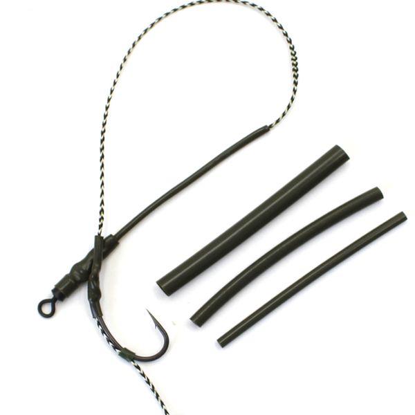 

30pcs rig making heat shrink tubes carp fishing rig shrink tube hook shank hair terminal accessories fishing tackle
