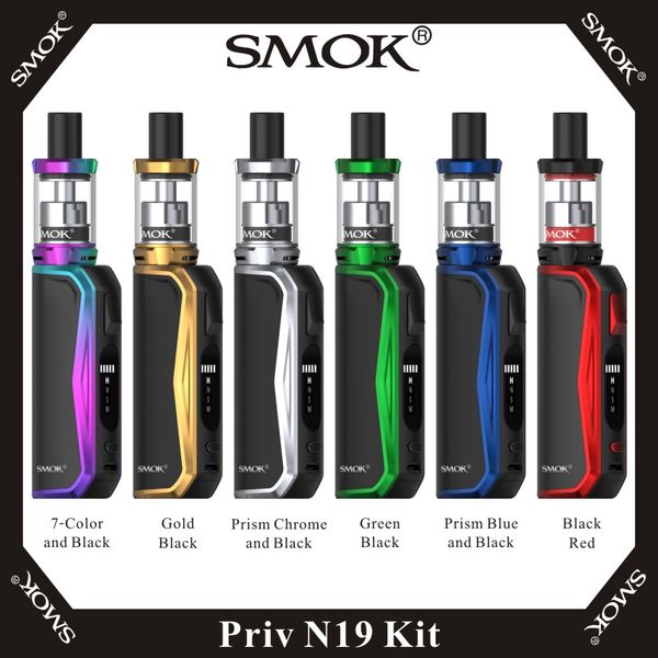 

SMOK PRIV N19 Kit 30W 1200mAh с Vape Pen Nord 19 Tank 2 мл Nord Mesh 0.6 ohm Mesh MTL 0.8 ohm сменные катушки