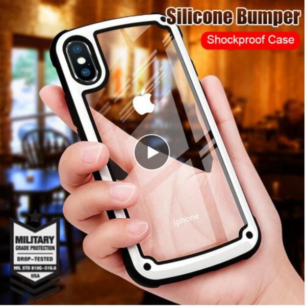 

luxury armor silicone soft case for iphone 7 8 6 6s plus phone cover on the for iphone x xr xs max shockproof tpu case cover