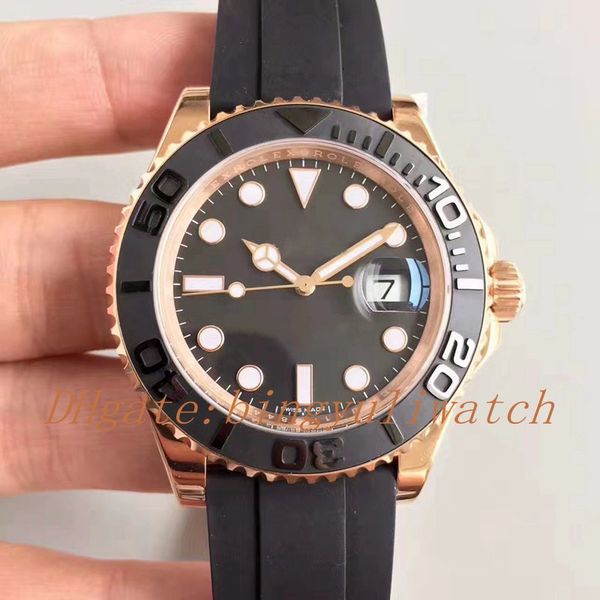

luxury vrf factory watches automatic cla. 3135 watch men rose gold 116655 master rubber oysterflex 126655 men wristwatches original box, Slivery;brown