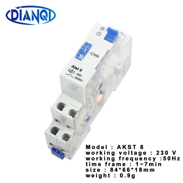 

alst8 7 минут лестница освещение таймер переключатель 220в на din-рейку