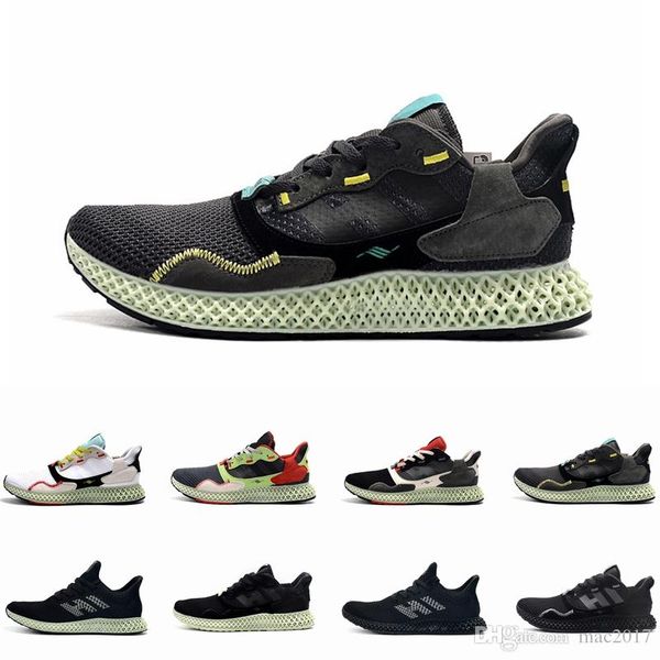 

2019 hender scheme mens zx 4000 futurecraft 4d running shoes trainers for men zx4000 sneakers carbon male sports trainer haussures 40-45