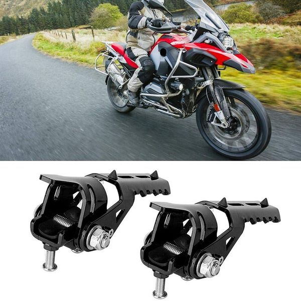 

motorcycle engine guard highway footpegs rear passenger footrest 22mm / 7/8 inch crash bars mount fits for 200 390 690 990 1
