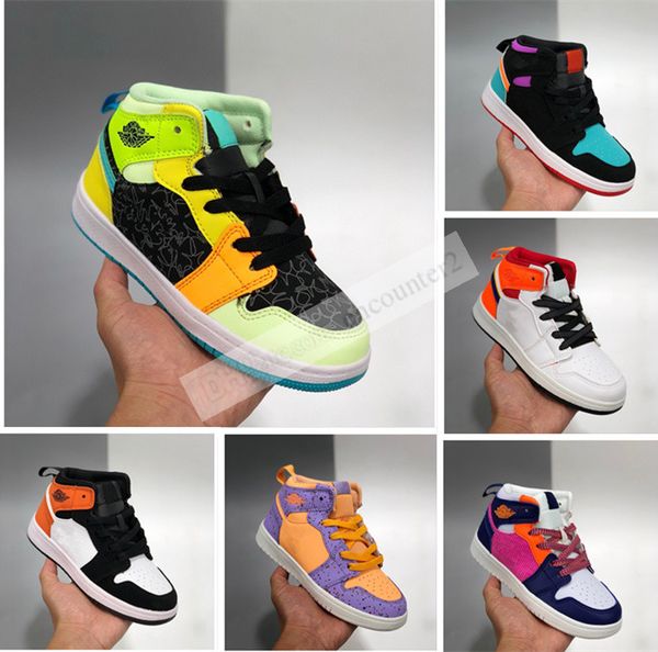 

children 1s basketball shoes boys girls sneaker pine green game royal shadow chicago bred melody mid multi-color kids shoes 10c-3y