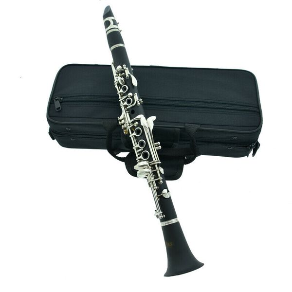 

Новый профессиональный кларнет Ebonite Eb ключ кларнет E плоско Хороший звук чехол