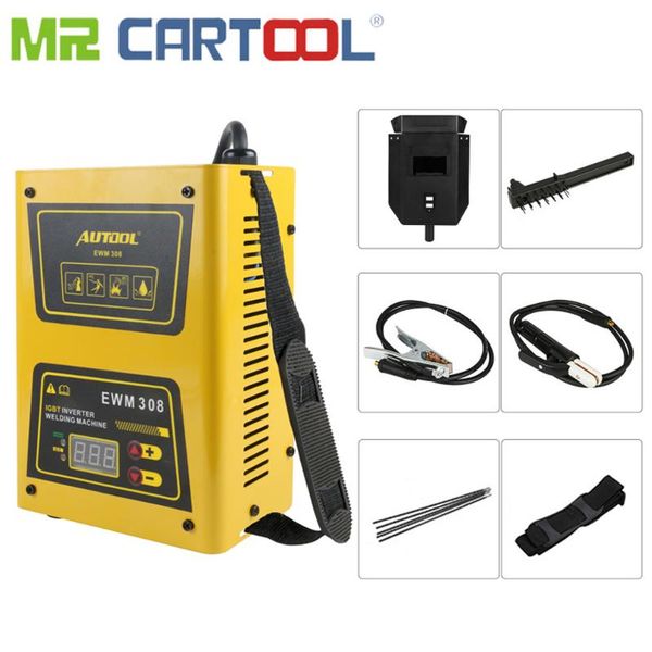 

mr cartool igbt ac inverter arc welder welding machine 220v mini weld 120amp with mask welding equipment lightweight efficient