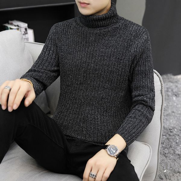 

turtleneck sweater wool pullover mens sweaters stripe turtle neck male jumper casual thermal knit sweter, White;black