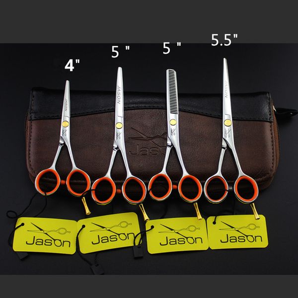 

4inch 5inch 5.5inch jason cutting thinning scissors professional hair cutting scissors with one tailed for barbers hairdressing