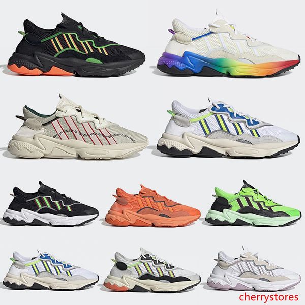 

2020 3m reflective xeno ozweego men women running shoes solar yellow pride cloud white black era pack mens trainers sports sneakers 36-45