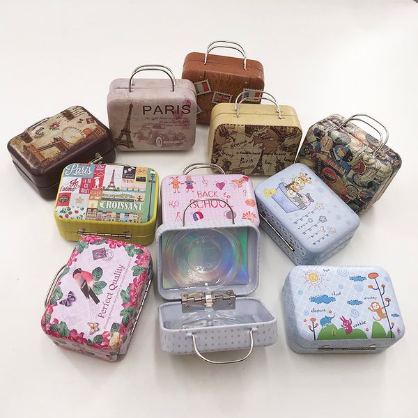 

mini suitcase luggage eyelash case natural dramatic 3d 5d 25mm 27mm mink lashes custom private logo box