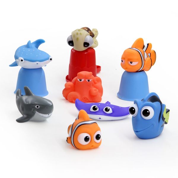 

animal 8pcs baby bath squeeze toy debblingtoys float wate rubber bathroom fun play animals fish tortoise bath toys for kids