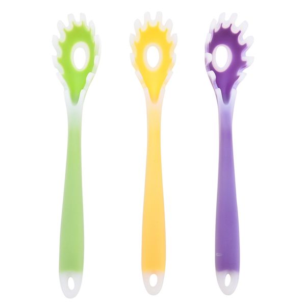 

pasta noodles server fork multi-funtional spaghetti spoon kitchen utensils silicone noodles vermicelli scoop cooking tool